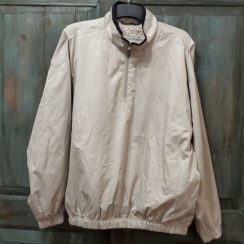 GREG NORMAN, Men's 1/4 Zip Pull-Over Golf Jacket/Windbreaker,  Size Large, NWOT